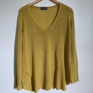 Mustard Loose Knit Sweater